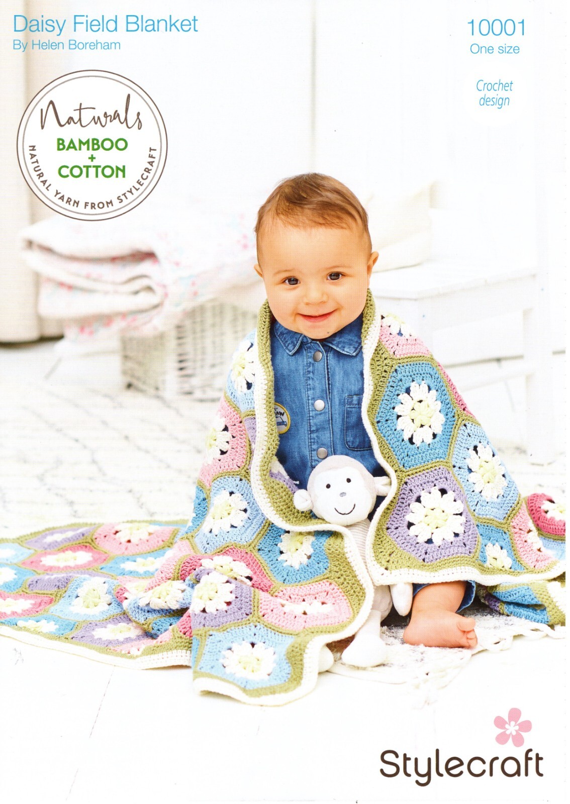 Stylecraft DK Crochet Pattern - 10001 Daisy Field Blanket