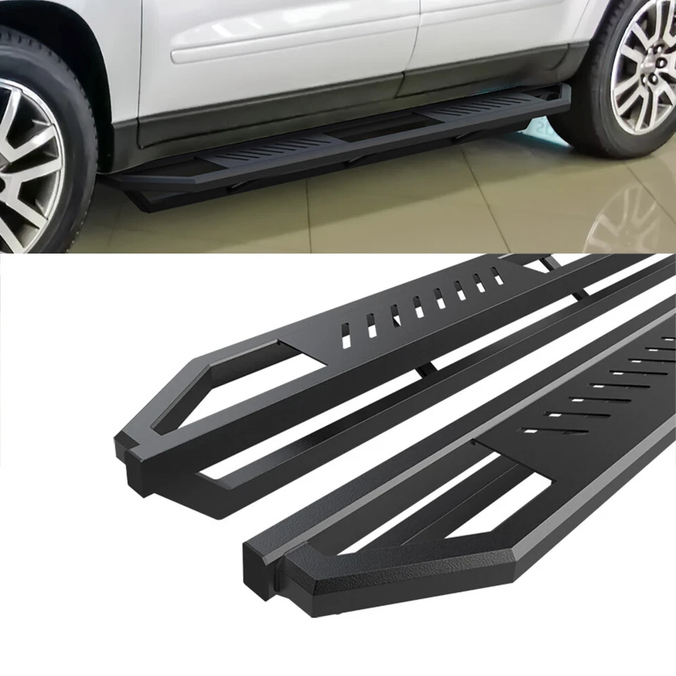 高清 Ridez 侧踏板 铝制盔甲 适合 07-17 雪佛兰 Traverse 别克飞地 — 第 4/4 张图片