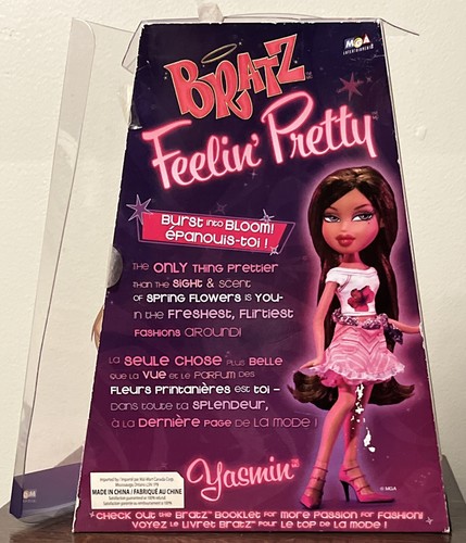 Rare MGA Bratz 2006 Feelin Pretty Yasmin Brats Brat Doll NIDB Poster? French/Eng - Picture 8 of 9