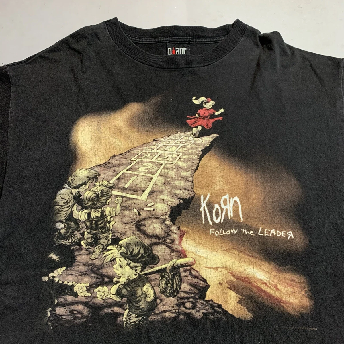 Vintage KORN Follow The Leader Band Tee Shirt 1998 90’s Todd McFarlane Art