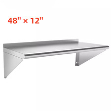 12" x 48" Commercial Stainless Steel Shelf Storage Equipment Kitchen Shelving