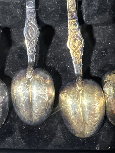 1953 Queen Elizabeth ll Coronation Anointing Spoons & Spoon Pin FREE SHIPPING - Picture 11 of 24