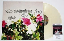NEW FOUND GLORY SIGNED MAKE THE MOST OF IT LP VINYL RECORD ALBUM AUTO +JSA COA