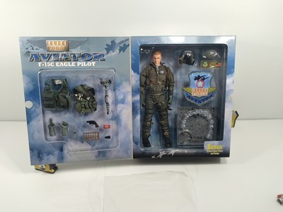 ミリタリー ELITE FORCE AVIATOR F-15C & Apache Pilot Elite Force Aviator F-15C Eagle Pilot Viper Unopened 1/6