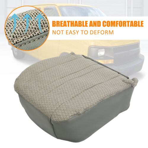 For 2003-2014 23 Chevy Express & GMC Van Driver Bottom Seat Cover & Foam Cushion - Picture 4 of 48