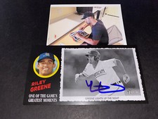 Riley Greene Tigers Autographed Signed 2020 Topps Heritage Greatest Moments -