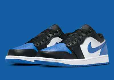 靴 NIKE AIR JORDAN1 Low 27cm 553558-140 Nike Air Jordan 1 Low Shoes 'Royal Toe' White 553558 140