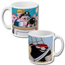 Captain Pugwash Mug Retro 1970s British Kids TV Funny Gift Cup Mum Dad Birthday