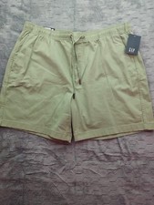 Gap Men's 7" Inseam Drawstring Pull On Elastic Waistband Shorts GREEN SZ XXL NWT