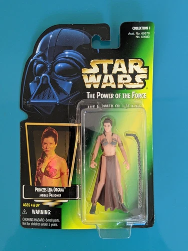 Kenner 1997 Star Wars POTF Princess Leia Organa Jabba's Prisoner Green Card