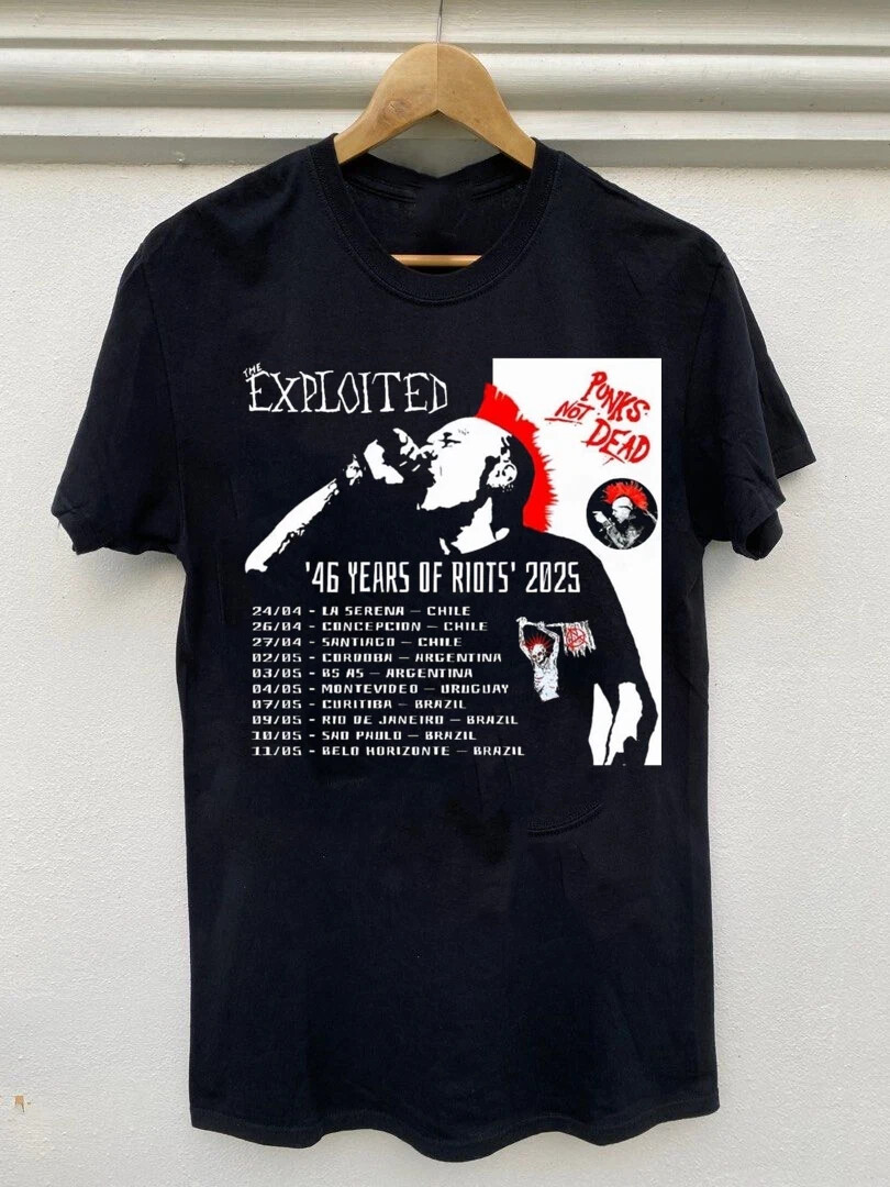 The Exploited Tour 2025 Band Gift For Fan S to 5XL T-shirt BO1505