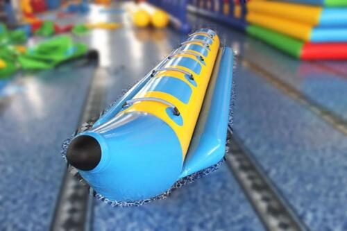 PVC Inflatable Banana Boat for 6 Person Inline Watersport Tour with Blower - Picture 2 of 14