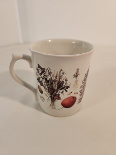 Marjolein Bastin Ceramic Tea Coffee Winter Mug with Handle Flowers Rabbit - Picture 4 of 5