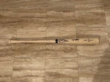 Unkown Player Autographed Signed Pro Stock Baseball Bat J