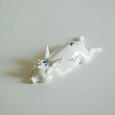 China Tea Pet Hand-painted Butterfly Orchid Small Flying Pig Tea Play Figurine