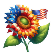 Wall decal sticker sunflowers 18 x 18 cm large