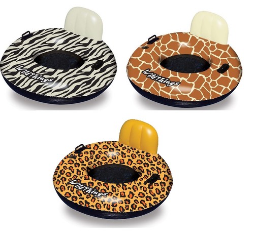Swimline Wild Things Rings CHEETAH ZEBRA GIRAFFE Inflatable Pool Float Beach - Picture 1 of 7