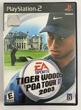 Tiger Woods PGA Tour 2003 (Playstation 2, 2002) DISC UNREADABLE w/Manual
