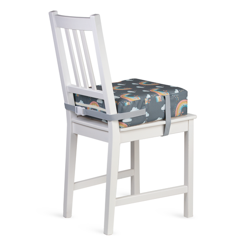 Stylish Children Toddler Kids Booster Seat Cushion for Dining Chair Rainbow Grey - Picture 8 of 8