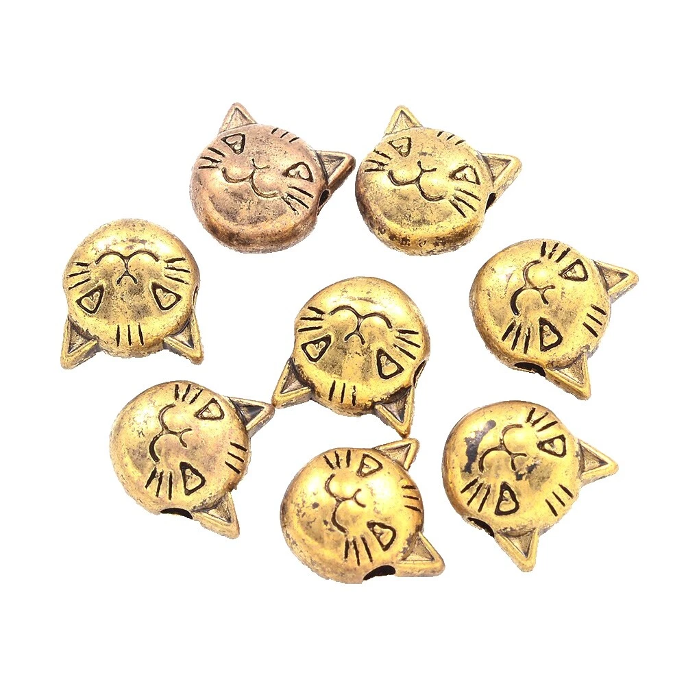 Oro 8 tibetano-Tamaño 8.9 mm cuentas para hacer joyas