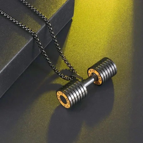 Mode Hantel Langhantel Anhänger Herren Fitness Bodybuilding Gewichtheben - Bild 62 von 62