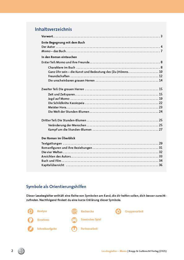 Thumbnail - Momo - Michael Ende - Lesebegleiter | Gesine Heddrich (u. A.) |