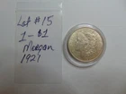 Nice 1921 Morgan 90% Silver Dollar $1 - Lot #15 - .0773 Troy Oz. Silver Content