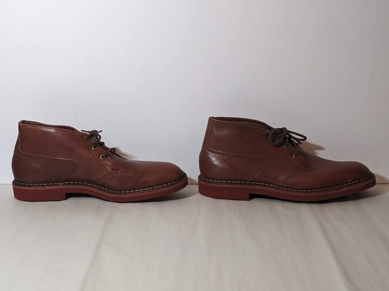 Vintage LL Bean Cursive Script Leather Chukka Ank… - image 2