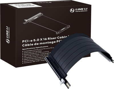 - PCIE 5.0 Riser Cable Premium PCI-E 16X 5.0 Double Bandwidth Extender Riser Cab