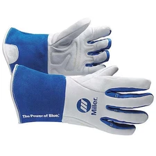 Miller Electric 263346 Performance Welding Gloves, Gauntlet Cuff, Keystone