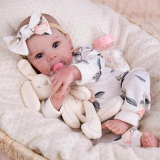 Reborn Baby Dolls Silicone Full Body 20 Inch Waterproof Realistic Newborn Baby