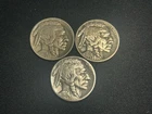 Lot Of 3 1928-PDS Buffalo Nickels