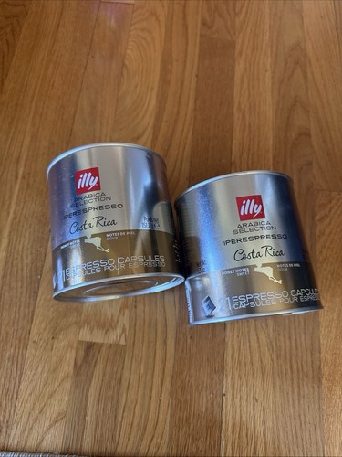 Illy Caffè Intero in Grani, Selezione Arabica, Costa Rica - 2 Lattine (5,3 Capsule, 21 - Foto 1 di 2