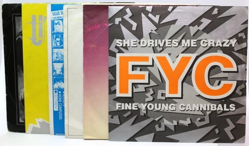 1980s 7 inch singles job lot (6 singles) Prince UB40 Fine Young Cannibals