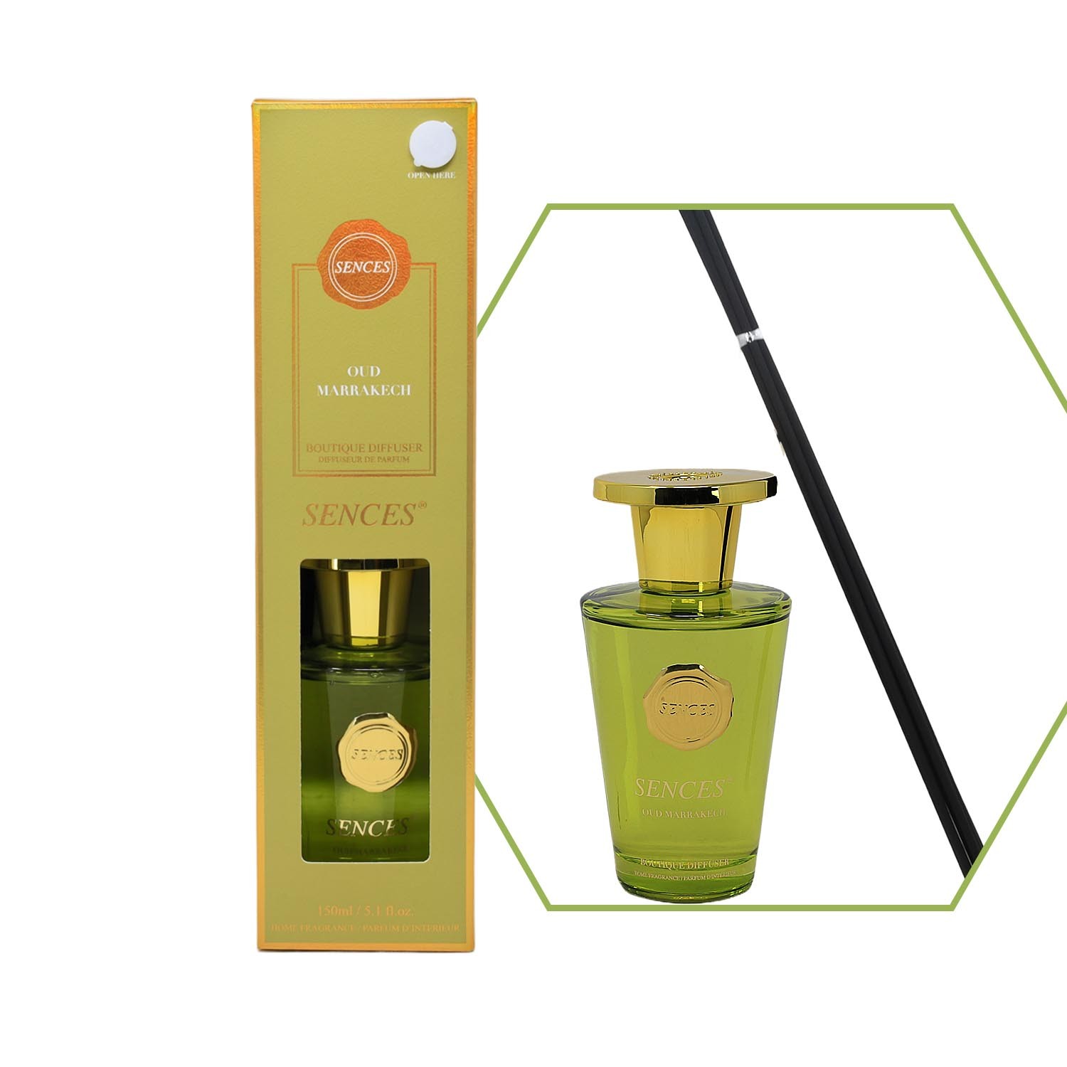 Baltus Reed Diffuser 150ml Oud Marrakech Sences Fragrance Aroma Air Freshener