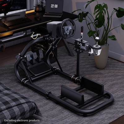 Hottoby Racing Simulator Cockpit Round Tube Alloy Steel Adjustable Fits Logitech