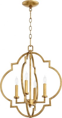 Quorum Lighting - Four Light Entry Pendant - Entry - Dublin - 4 Light Pendant in