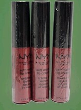 NYX Soft Matte Lip Cream Lipstick SMLC01 Amsterdam .27oz Ea 3 pcs New