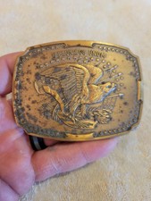 VTG Belt Buckle E Pluribus Unum Motto Unification Of 13 Colonies Into One USA