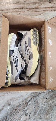Nike Zoom Air Fire Particle Grey Running Shoes Womens 6 Grey Yellow DV1129-003