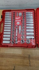 Milwaukee 3/8" Drive 56-Piece Ratchet & Socket Set- New Open Box