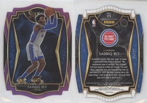 2020 Panini Select Premier Level Purple Prizm Die-Cut /99 Saddiq Bey Rookie RC