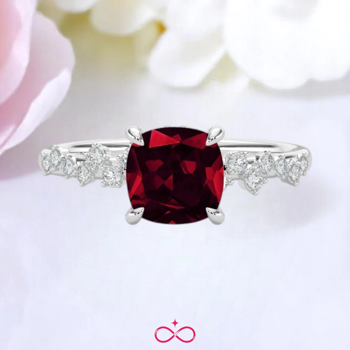 Lab-Created Ruby Fine Rings for sale | eBay