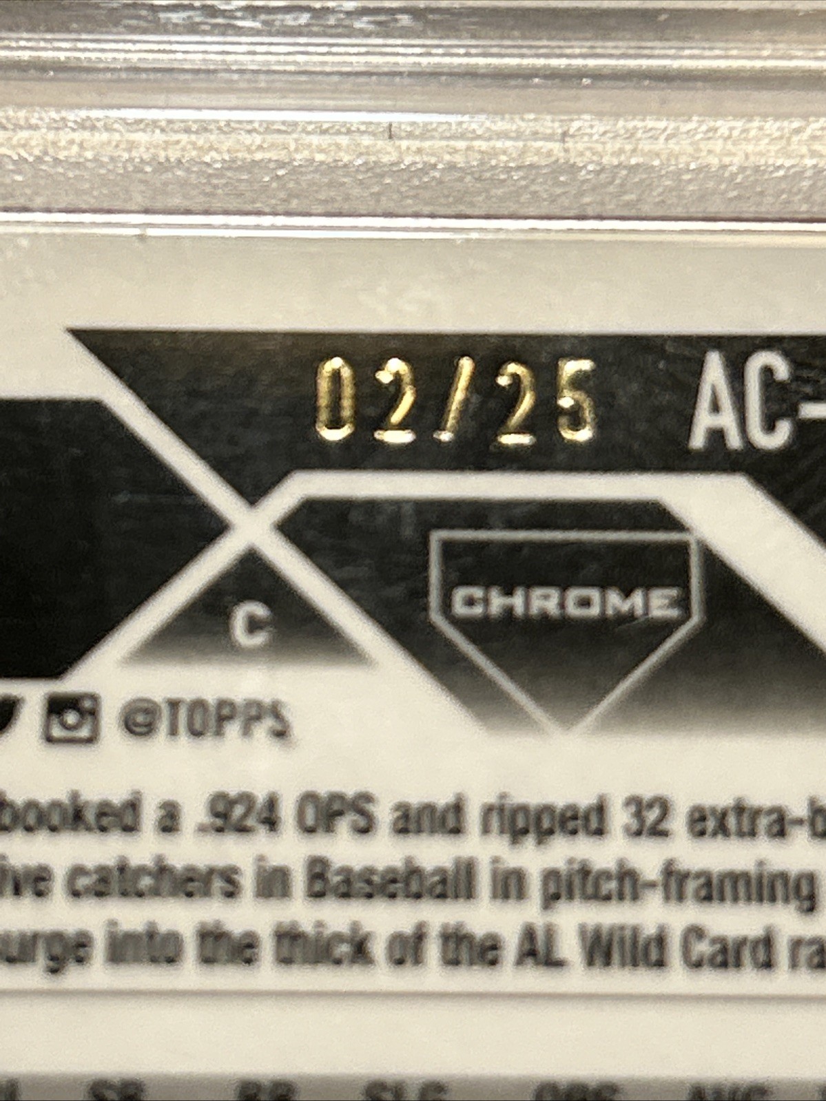 2023 Topps Chrome Update #AC-AR True Orange Auto /25 Adley Rutschman PSA 9 view 3