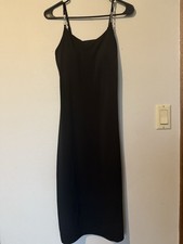 Women's Sleeveless, Feminine bodycon Dress, Black, medium