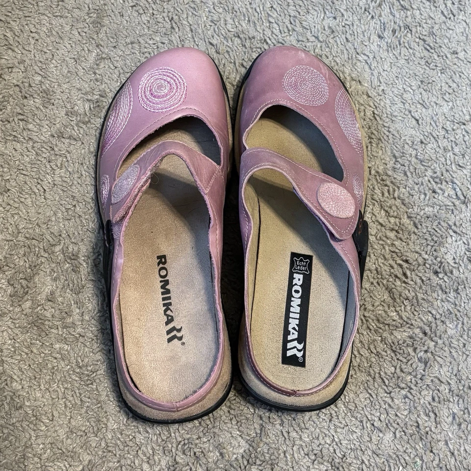 Romika Women’s Mary Jane Mules- Milla 129; Size 37- Pink, Adjustable Strap - Imagem 2 de 4