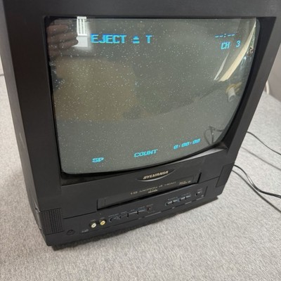 Sylvania SSC130B 13'' TV/VCR Combo Vintage Retro Gaming Parts Only