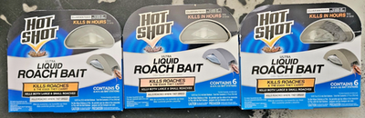 #ad Hot Shot 6 Piece ULTRA Liquid 0.45 fl oz Roach bait 3 Pack $26.78
