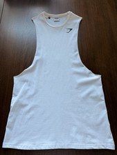 Gymshark White Stringer Tank Top