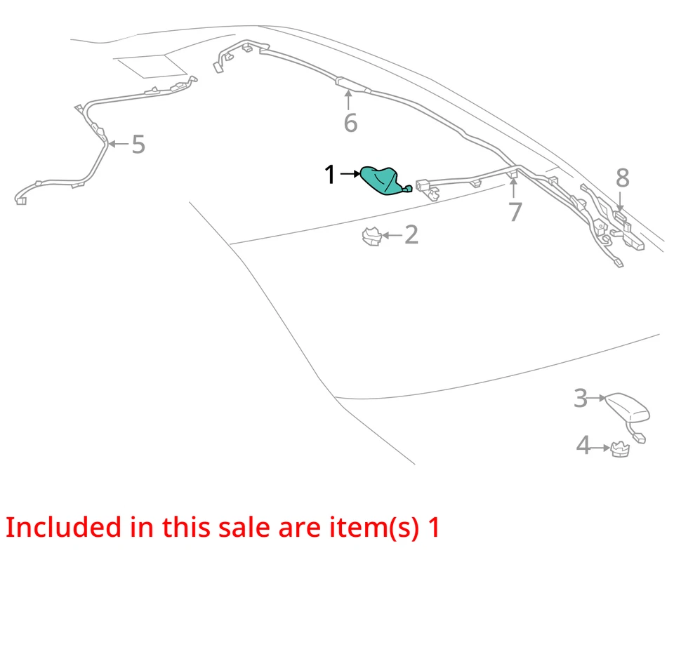 Antena de radio techo exterior Lexus ES350 ES300H 2013-2015 Deep Sea OEM usada Foto 3 de 4